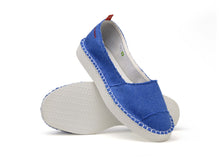 Load image into Gallery viewer, Model Front: Havaianas Espadrille Havaianas Origine Flatform Up Ii Blue Star

