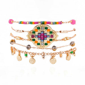 Product Front: Hipanema Bracelet Cuff Goldville Gold Hipanema
