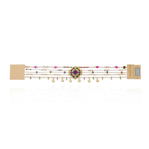 Product Back: Hipanema Bracelet Cuff Goldville Gold Hipanema