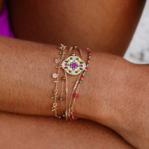 Image 03: Hipanema Bracelet Cuff Goldville Gold Hipanema
