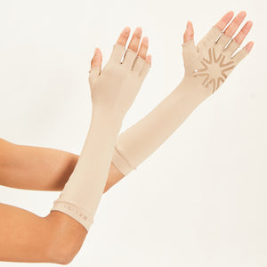 Long Glove Chocolate UPF50+