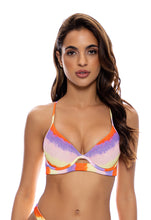 Load image into Gallery viewer, Model Front: Luli Fama Haut Top Underwire Miami Sunsets
