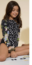 Load image into Gallery viewer, Image 02: Maaji Une Pièce Fille Black Bouquet Miku One Piece
