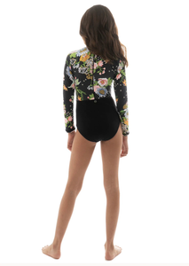 Model Back: Maaji Une Pièce Fille Black Bouquet Miku One Piece