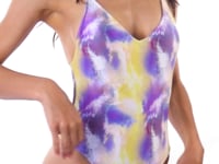 Load and play video in Gallery viewer, Video: Rio De Sol Une Pièce Tiedye-Purple Hype
