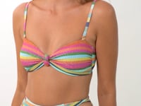 Load and play video in Gallery viewer, Video: Rio De Sol Ensemble Set Supercolor Bandeau-Joy Highwaist-Spin
