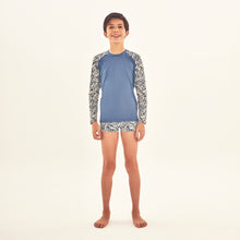 Load image into Gallery viewer, Rash Guard Kids Costela Aco Off White UPF50+
