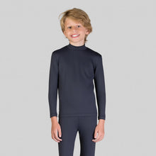 Load image into Gallery viewer, Rash Guard Kids High-Neck Black UPF50+
