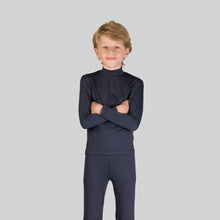 Load image into Gallery viewer, Rash Guard Kids High-Neck Black UPF50+

