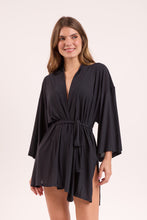 Load image into Gallery viewer, Gallery: Rio De Sol Robe De Plage Black Kimono
