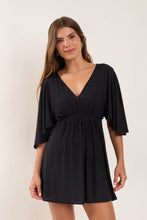 Load image into Gallery viewer, Model Front: Rio De Sol Vêtement De Plage Black Mini Dress
