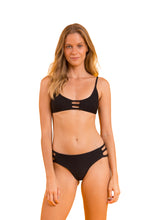 Load image into Gallery viewer, Model Front: Rio De Sol Bas Bottom Bora-Black Madrid-Trio
