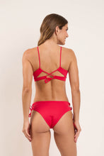 Load image into Gallery viewer, Model Back: Rio De Sol Bas Bottom Matte-Red Madrid
