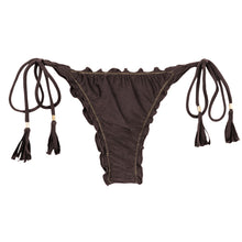 Load image into Gallery viewer, Product Front: Rio De Sol Bas Bottom Shimmer-Coffee Frufru-Fio
