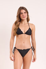 Load image into Gallery viewer, Model Front: Rio De Sol Bas Bottom Touch-Black Frufru
