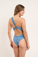 Load image into Gallery viewer, Model Back: Rio De Sol Une Pièce Chuva Santorini
