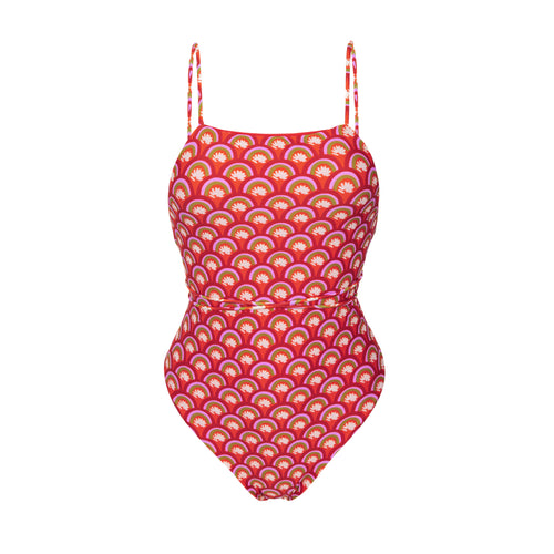 Product Front: Rio De Sol Une Pièce Floral-Scales Adele