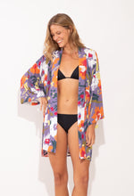 Load image into Gallery viewer, Image 06: Rio De Sol Robe De Plage Garden-Flower Kimono
