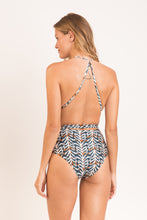 Load image into Gallery viewer, Model Back: Rio De Sol Une Pièce Ikat New Vegas
