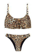 Load image into Gallery viewer, Product Front: Rio De Sol Ensemble Leopardo Babado
