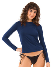 Load image into Gallery viewer, Gallery: Rio De Sol Haut Navy Rash-Guard
