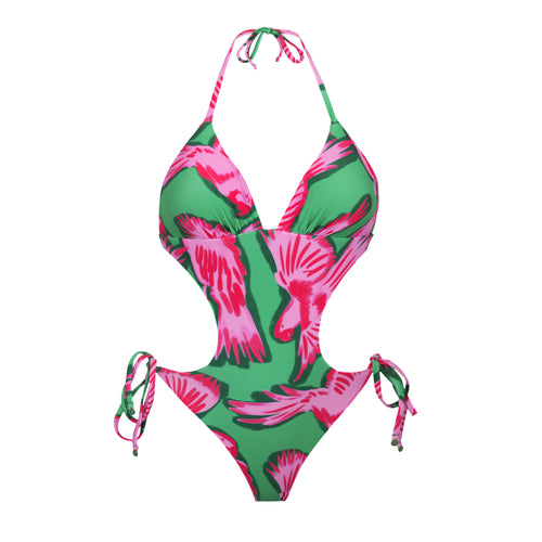 Product Front: Rio De Sol Une Pièce Parrots Trikini