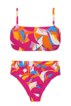 Load image into Gallery viewer, Product Front: Rio De Sol Ensemble Set Antelope Bandeau-Reto Hotpant-Cos
