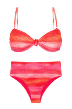 Load image into Gallery viewer, Product Front: Rio De Sol Ensemble Set Cher Bandeau-Joy Hotpants
