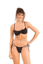 Load image into Gallery viewer, Model Front: Rio De Sol Ensemble Set Dots-Black Balconet-Tie Pipa
