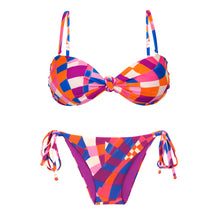 Load image into Gallery viewer, Product Front: Rio De Sol Ensemble Set Funny Bandeau-Joy Lacinho
