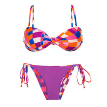 Load image into Gallery viewer, Product Back: Rio De Sol Ensemble Set Funny Bandeau-Joy Lacinho
