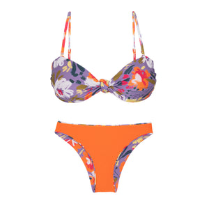 Product Back: Rio De Sol Ensemble Set Garden-Flower Bandeau-Joy Essential