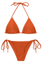 Load image into Gallery viewer, Product Front: Rio De Sol Ensemble Set Paprica Tri-Rope Cheeky-Rope
