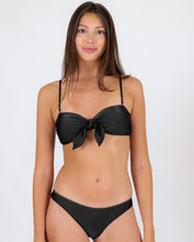 Load image into Gallery viewer, Gallery: Rio De Sol Ensemble Set Shimmer-Black Bandeau-No Essential
