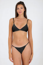 Load image into Gallery viewer, Model Front: Rio De Sol Ensemble Set Shimmer-Black Tri-Fixo California
