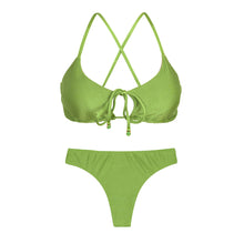 Load image into Gallery viewer, Product Front: Rio De Sol Ensemble Set Shimmer-Botanica Tank-Tie Nice-Fio
