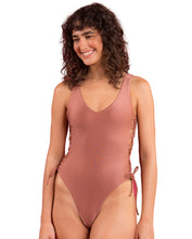 Load image into Gallery viewer, Gallery: Rio De Sol Une Pièce Shimmer-Copper Zoe
