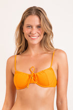 Load image into Gallery viewer, Gallery: Rio De Sol Haut Top Dots-Mango Balconet-Tie
