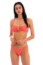 Load image into Gallery viewer, Model Front: Rio De Sol Haut Top Dots-Tabata Mila
