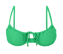 Load image into Gallery viewer, Product Front: Rio De Sol Haut Top Dots-Tambourine Balconet-Tie
