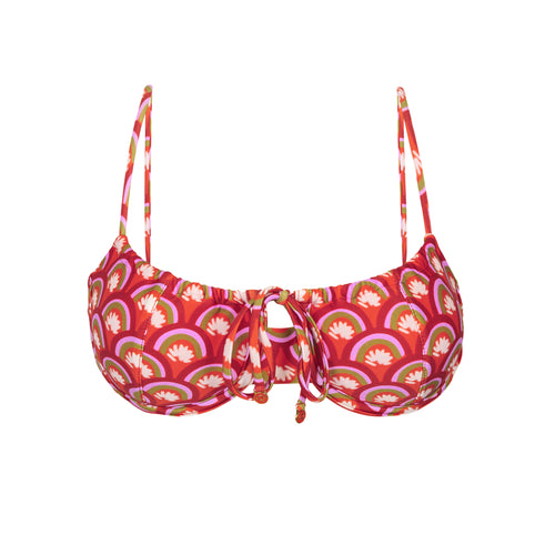 Product Front: Rio De Sol Haut Top Floral-Scales Balconet-Tie
