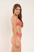 Load image into Gallery viewer, Image 04: Rio De Sol Haut Top Floral-Scales Balconet-Tie
