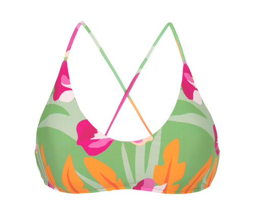 Product Front: Rio De Sol Haut Top Green-Bloom Bralette