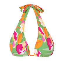Load image into Gallery viewer, Product Front: Rio De Sol Haut Top Green-Bloom Halter-Double
