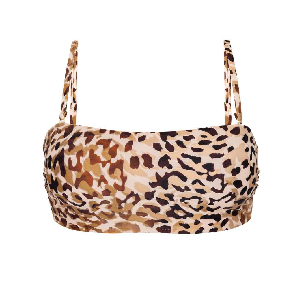 Product Front: Rio De Sol Haut Top Leopard Bandeau-Reto