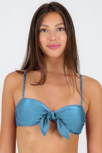 Gallery: Rio De Sol Haut Top Shimmer-Baltic-Sea Bandeau-Knot