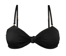 Load image into Gallery viewer, Product Front: Rio De Sol Haut Top Shimmer-Black Bandeau-Joy
