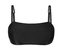 Load image into Gallery viewer, Product Front: Rio De Sol Haut Top Shimmer-Black Bandeau-Reto
