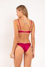 Load image into Gallery viewer, Model Back: Rio De Sol Haut Top Shimmer-Desejo Balconet-Tie
