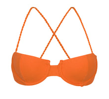 Load image into Gallery viewer, Product Front: Rio De Sol Haut Top St-Tpz-Tangerina Balconet
